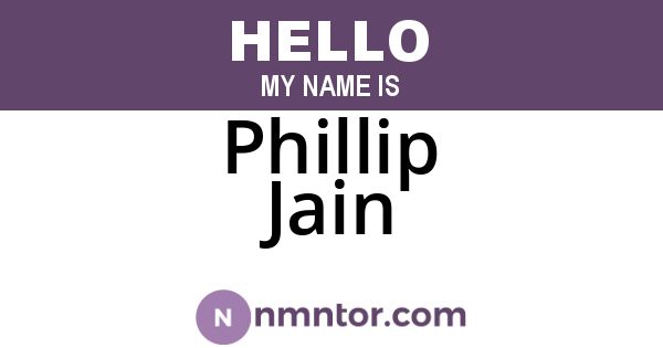 Phillip Jain