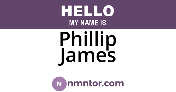 Phillip James