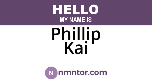 Phillip Kai