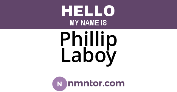 Phillip Laboy