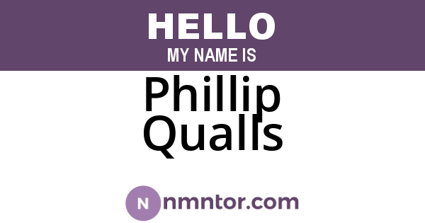Phillip Qualls