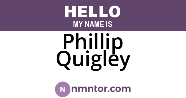 Phillip Quigley