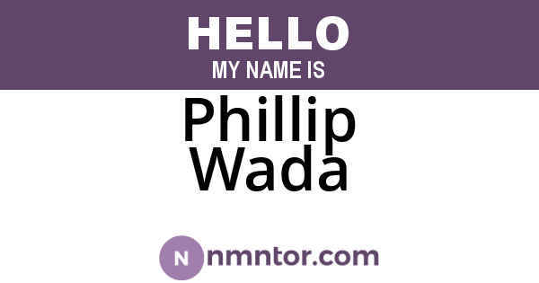 Phillip Wada