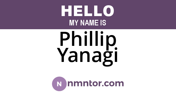 Phillip Yanagi