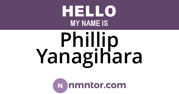 Phillip Yanagihara