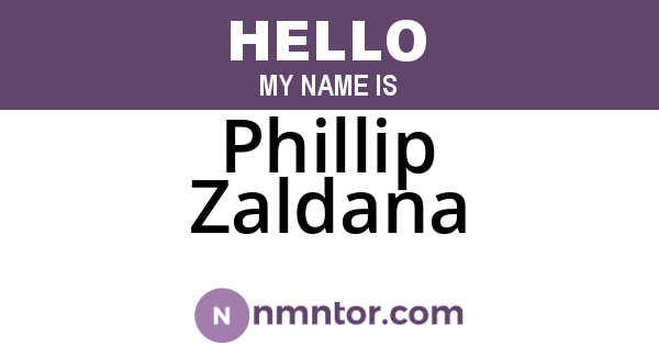 Phillip Zaldana