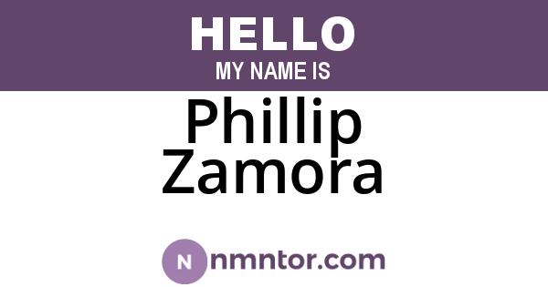 Phillip Zamora