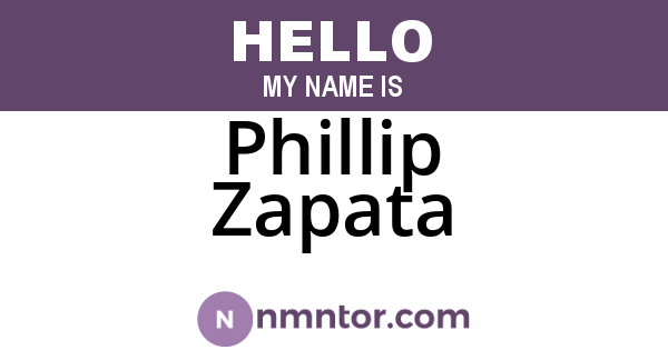 Phillip Zapata