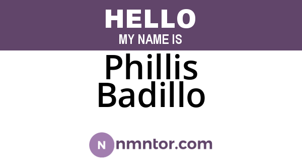 Phillis Badillo