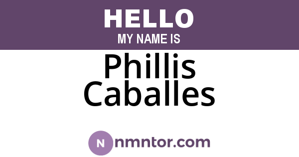 Phillis Caballes