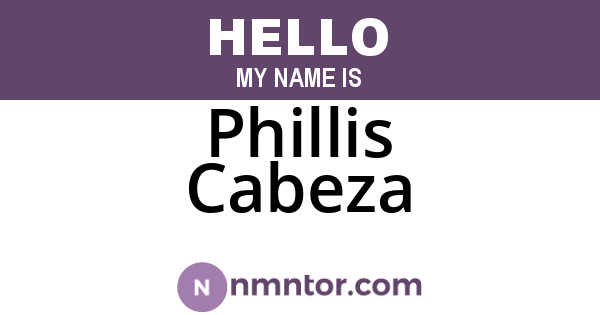 Phillis Cabeza