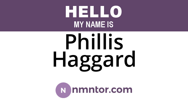 Phillis Haggard
