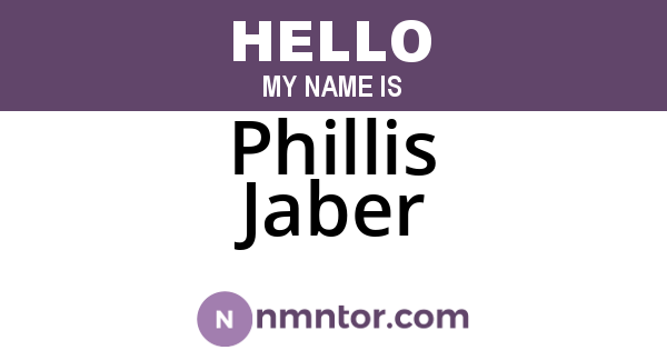 Phillis Jaber