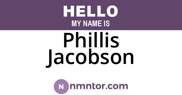 Phillis Jacobson