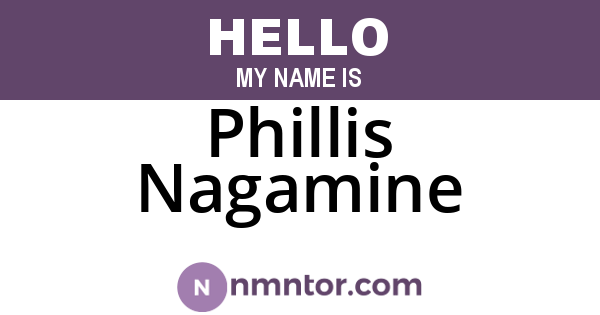 Phillis Nagamine