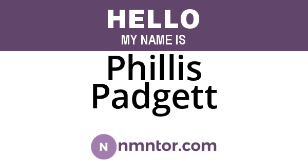 Phillis Padgett