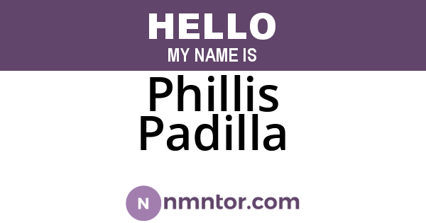 Phillis Padilla