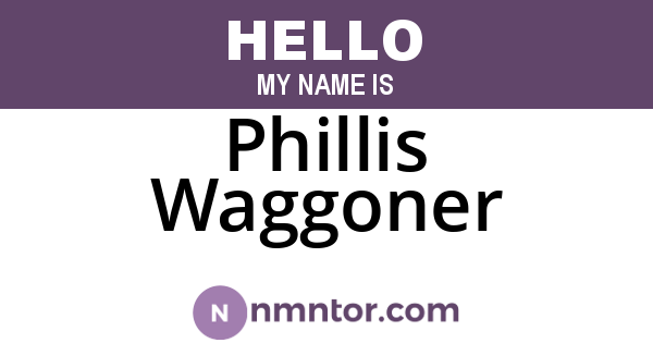 Phillis Waggoner