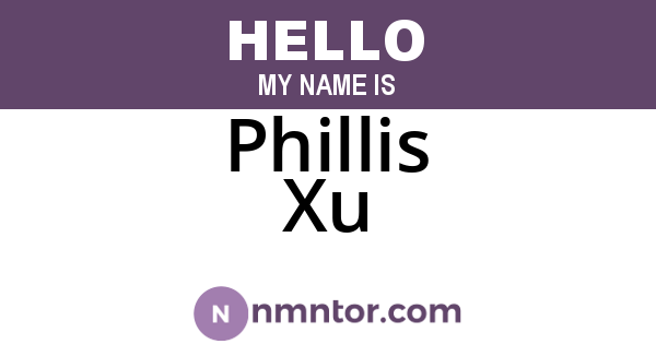 Phillis Xu