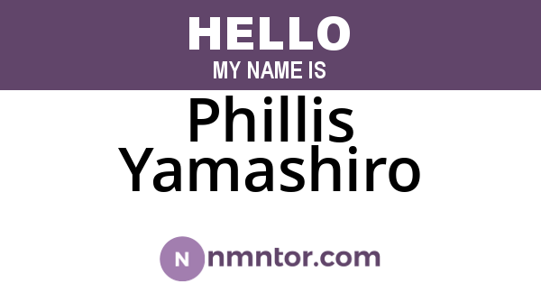 Phillis Yamashiro