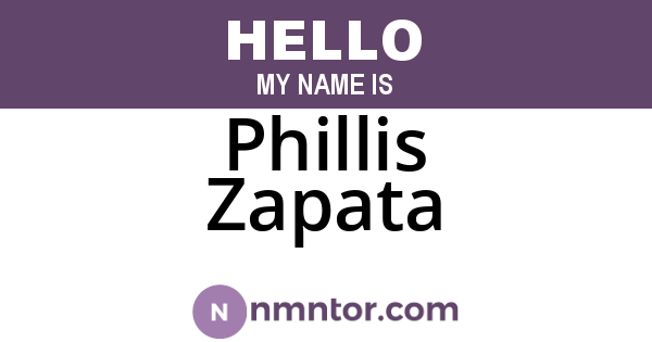 Phillis Zapata