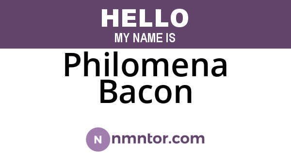Philomena Bacon