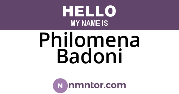 Philomena Badoni