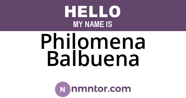 Philomena Balbuena