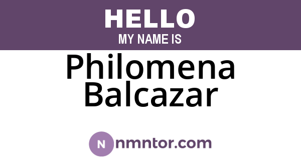 Philomena Balcazar