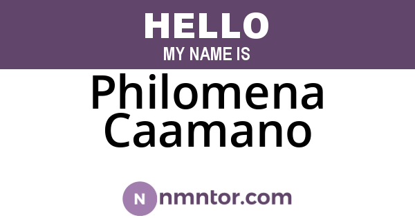 Philomena Caamano