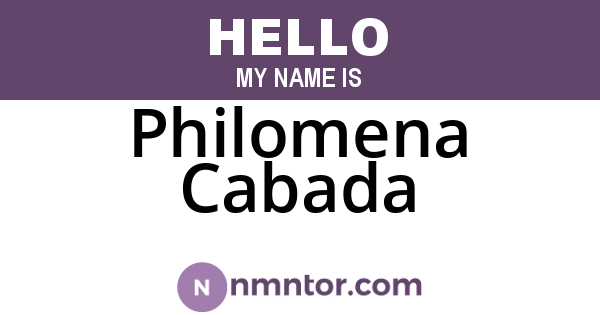 Philomena Cabada