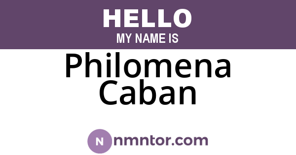 Philomena Caban