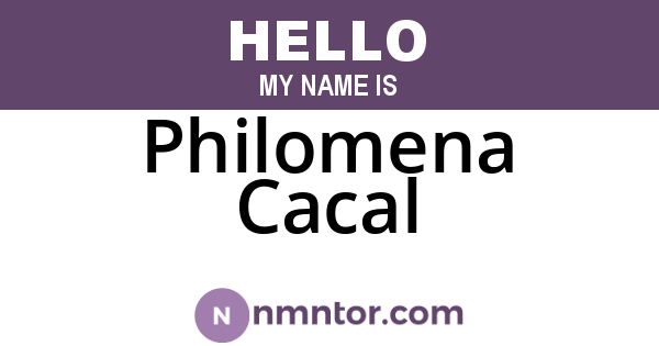 Philomena Cacal