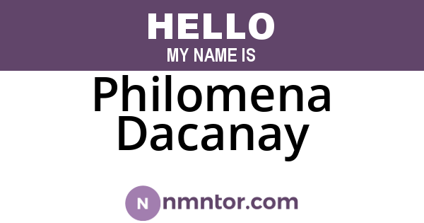 Philomena Dacanay