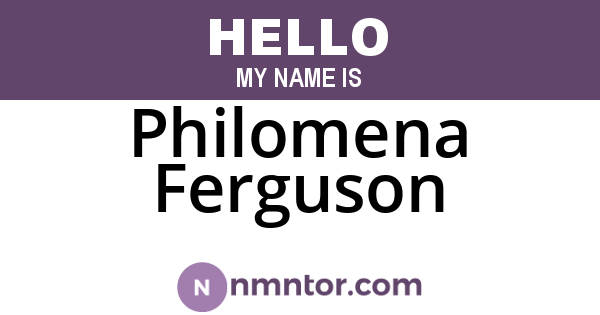 Philomena Ferguson