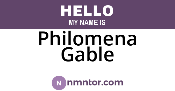 Philomena Gable