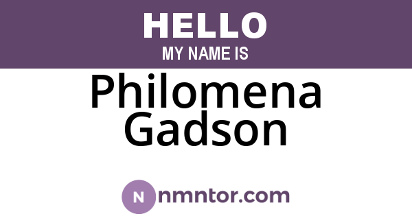 Philomena Gadson