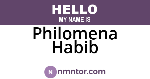 Philomena Habib