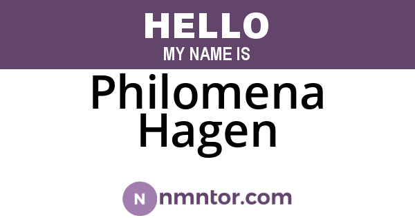 Philomena Hagen