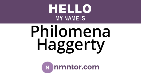Philomena Haggerty