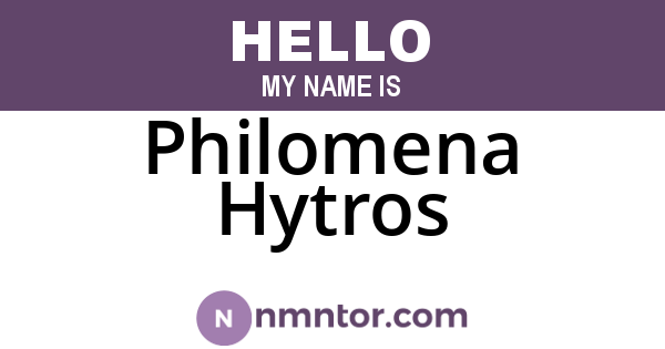 Philomena Hytros