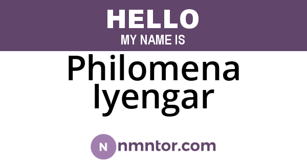 Philomena Iyengar