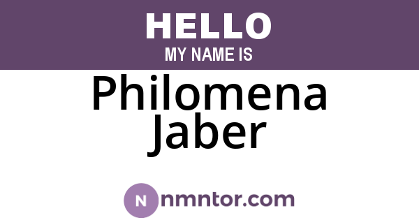 Philomena Jaber