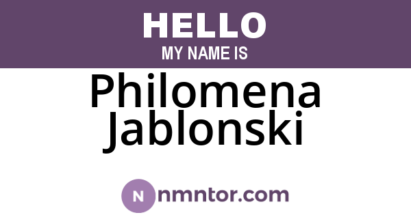 Philomena Jablonski