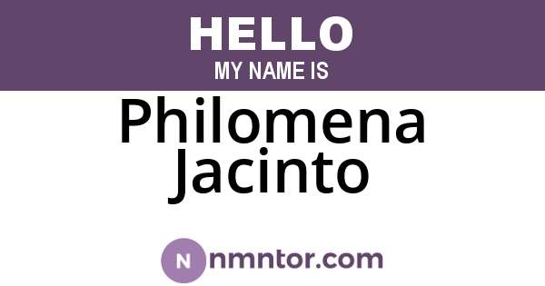 Philomena Jacinto