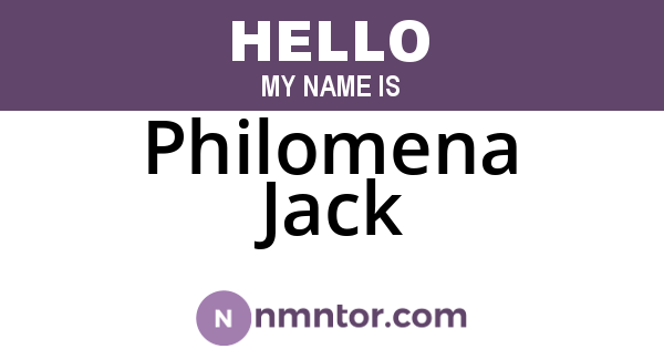 Philomena Jack