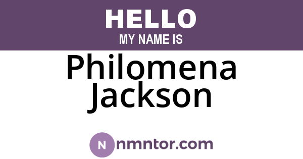 Philomena Jackson