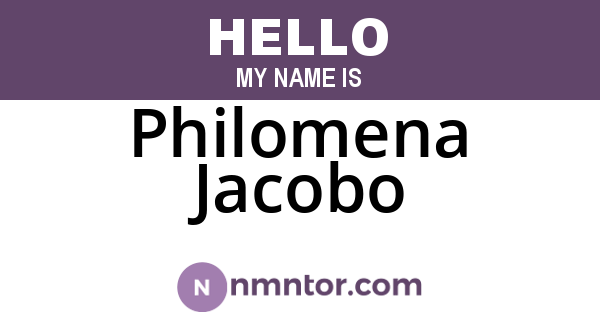 Philomena Jacobo