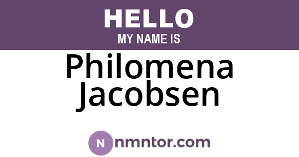 Philomena Jacobsen