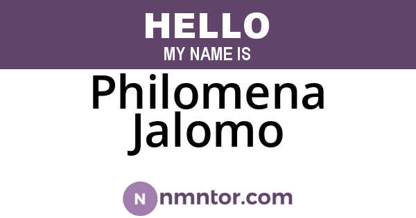Philomena Jalomo
